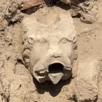 Lion-headed stone found at Bathonea points to late antique olive oil and wine production hub